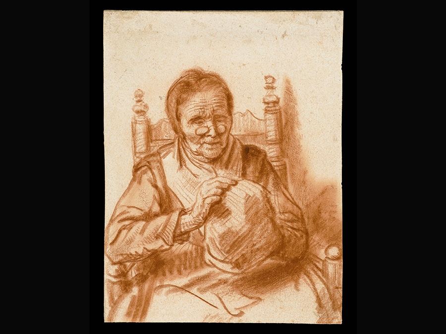 An Old Woman mending a Cap. Nicolaes Maes, about 1656. © Rijksmuseum Amsterdam