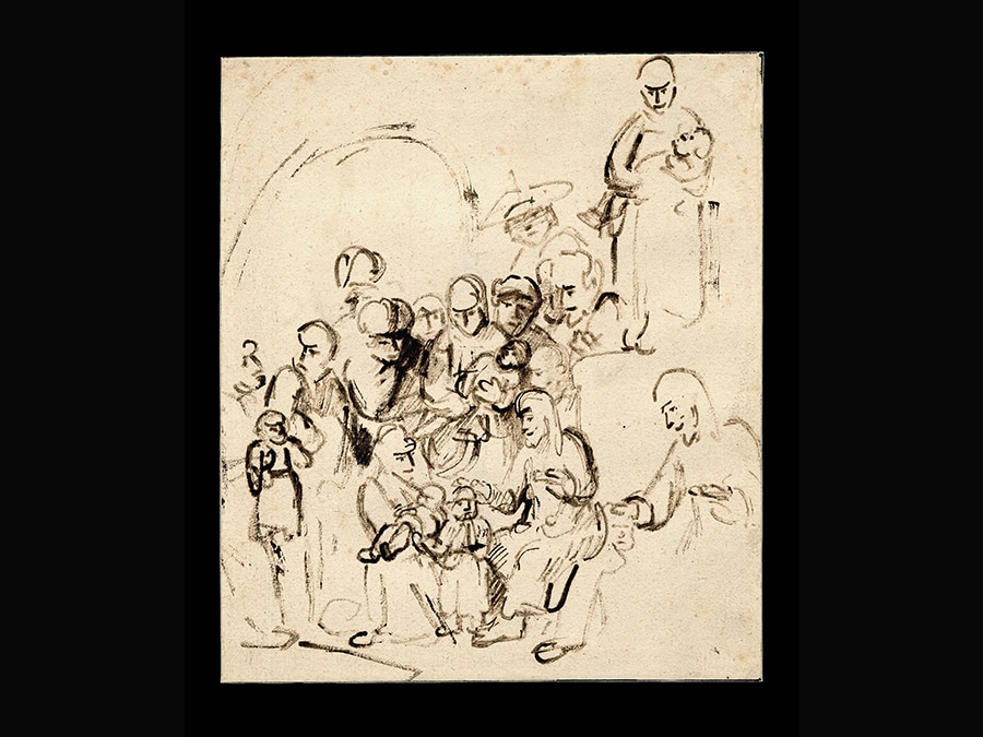 Christ blessing the Children. Nicolaes Maes, about 1652-3. © The Trustees of The British Museum