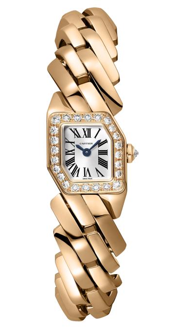 CARTIER. La maison parigina aggiunge un nuovo capitolo alla sua storia nell'orologeria (preziosa) al femminile con il lancio di Maillon de Cartier, collezione in cui rielabora il bracciale metallico in modo da dare l'impressione di movimento quasi come fosse attorcigliato