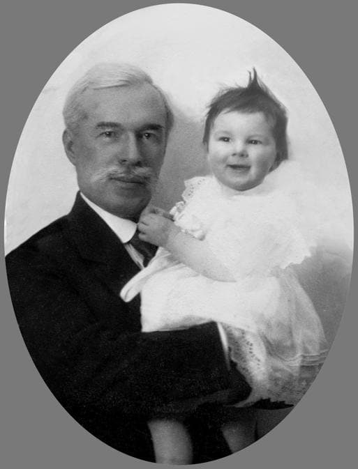 Sergej Ščukin e la figlia Irina, 1916