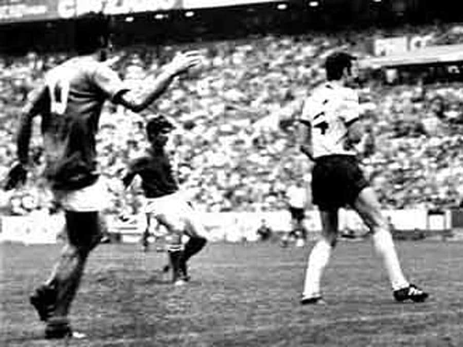 Il gol del 4-3 per gli azzurri siglato da Gianni Rivera (ANSA / ANSA / LI)
