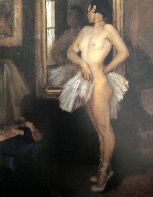Carla Maria Maggi, La prova 1936, olio su tela 100x75 cm