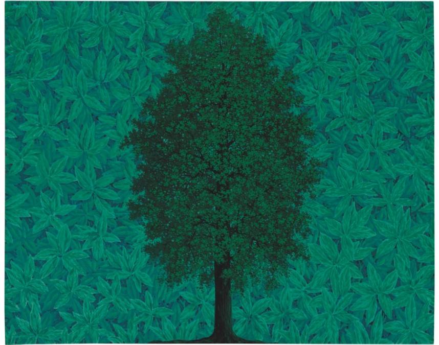 René Magritte (1898-1967), L'Arc de Triomphe, 1962. Oil on canvas. 51⅜ x 63¾ in (130.6 x 162 cm). Sold for £17,798,750 in ONE: A Global Sale of the 20th Century on 10 July 2020 at Christie's in London. © 2020 C. Herscovici, London / Artists Rights Society (ARS), New York.