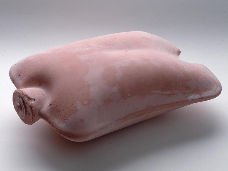 Rachel Whiteread, Untitled (Pink Torso), 1995, gesso, 9 x 17 x 27 cm, Courtesy Galleria Lorcan O'Neill