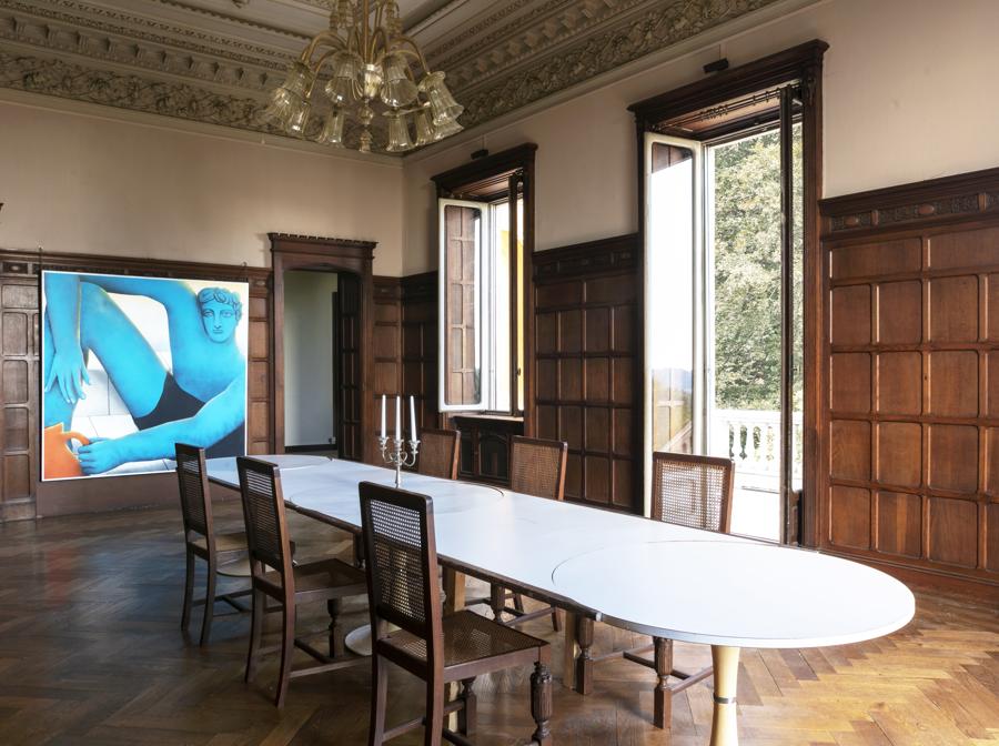 Un'opera di Vojtěch Kovařík nella mostra di Mendes Wood DM a Villa Era nel Biellese, Fotografia di Renato Ghiazza, Courtesy Mendes Wood DM