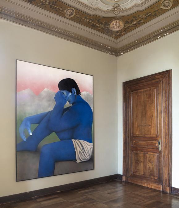 Un'opera di Vojtěch Kovařík nella mostra di Mendes Wood DM a Villa Era nel Biellese, Fotografia di Renato Ghiazza, Courtesy Mendes Wood DM