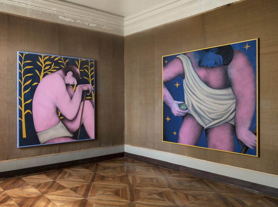 Opere di Vojtěch Kovařík nella mostra di Mendes Wood DM a Villa Era nel Biellese, Fotografia di Renato Ghiazza, Courtesy Mendes Wood DM
