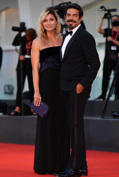 Pierfrancesco Favino con la moglie Anna Ferzetti (ANSA/ETTORE FERRARI)