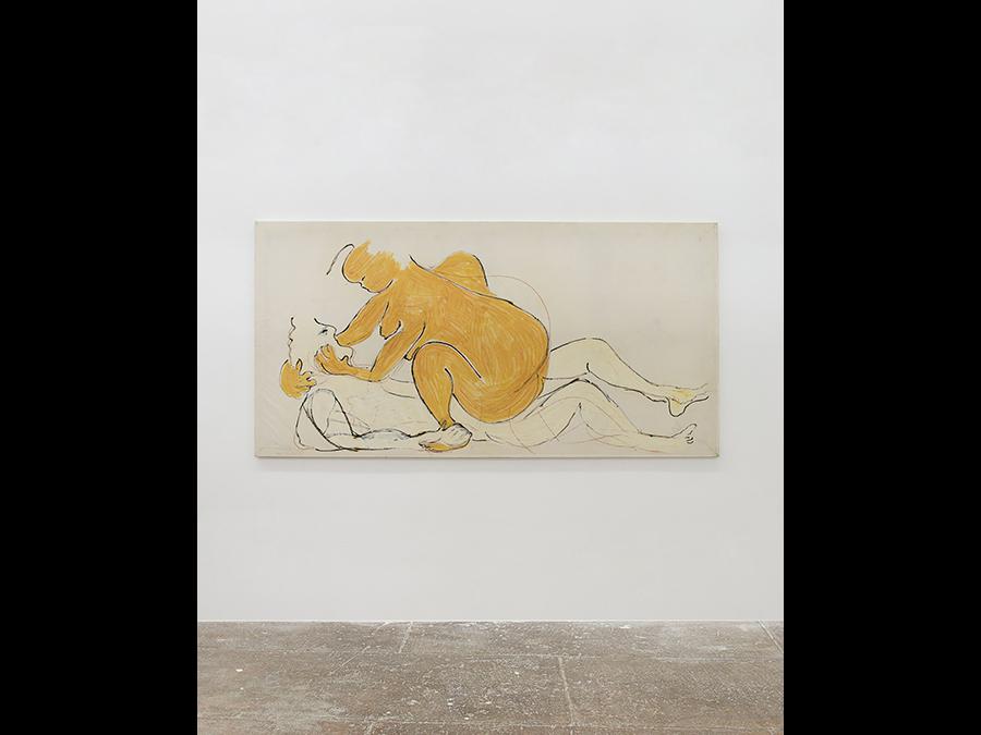 ISABELLA DUCROT - Da un baccello, 1998 - Acrylic on paper / acrilico su carta - 120x231 cm (47 ¼ × 91 inches) - Courtesy the artist and T293, Roma - Photo: Roberto Apa