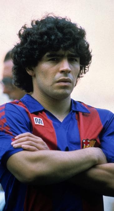 Barcellona campionato 1983-1984 foto IPP/alberto sabattini barcellona campionato calcio liga 1983-1984 nella foto Diego Armando Maradona (Alberto Sabattini/Ipp)
