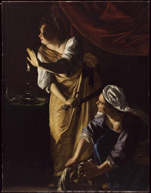 Artemisia Gentileschi Judith and her Maidservant with the Head of Holofernes, about 1623-5 Oil on canvas 184 × 141.6 cm The Detroit Institute of Arts Gift of Mr. Leslie H. Green (52.253) © The Detroit Institute of Arts