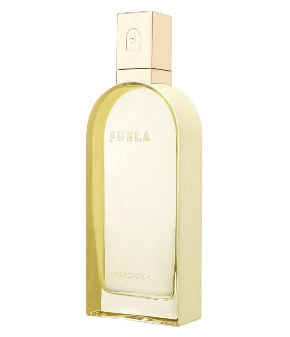  Furla. Preziosa  è una delle cinque fragranze della Collezione (assieme  a Romantica, Favolosa, Irresistibile  e  Magnifica) che segna il debutto del marchio nel mondo del beauty