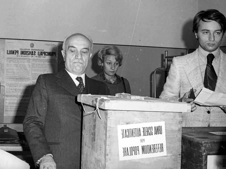 Amintore Fanfani. ARCHIVIO ANSA/DEF