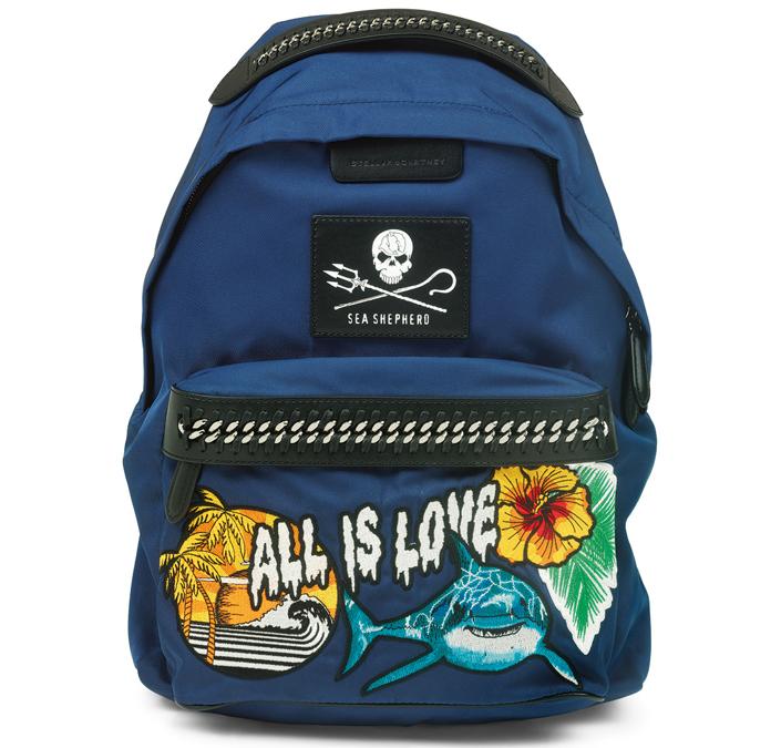 Stella McCartney x Parley for the Oceans. “Ocean Legend” Falabella Go backpack, Spring - Summer 2018, London (c) Victoria and Albert Museum. London