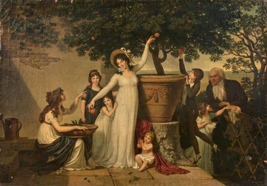 Record mondiale per un dipinto inedito di Louis Gauffier (1762-1801) aggiudicato a 818.400 euro stabilito nel corso dell'asta Rouillac Garden Party. Conosciuto fino ad allora attraverso uno schizzo conservato nel Museo Nazionale della Reggia di Versailles, La cueillette des oranges, ou Réunion de famille d'un diplomate accrédité en Italie sous le Directoire, 1797-1798 (La raccolta delle arance o Riunione familiare di un diplomatico accreditato in Italia sotto il Direttorio), rivelava una scena familiare dal fascino mediterraneo, che si svolgeva nel giardino di Boboli sulle alture di Firenze