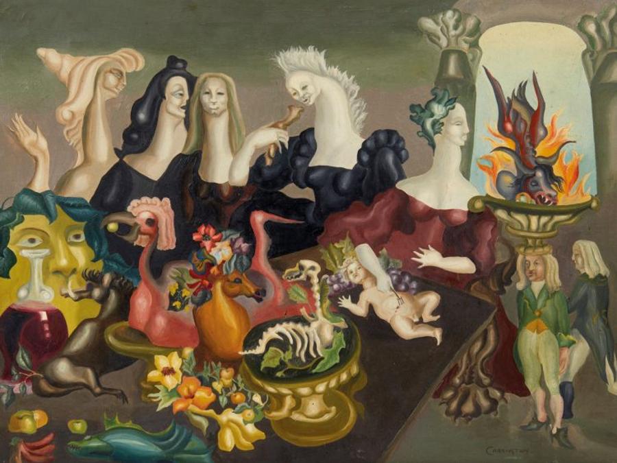 Questa tela dipinta nel 1938 dall'artista e romanziera messicana di origine inglese, Leonora Carrington (1917-2011), è stata venduta per 689.500 euro il 15 dicembre da AuctionArt Rémy Le Fur & associés a Parigi. È stata esposta alla Robert Gallery di Amsterdam, alla Serpentine Gallery di Londra e al Museo del Arte Contemporaneo di Monterrey