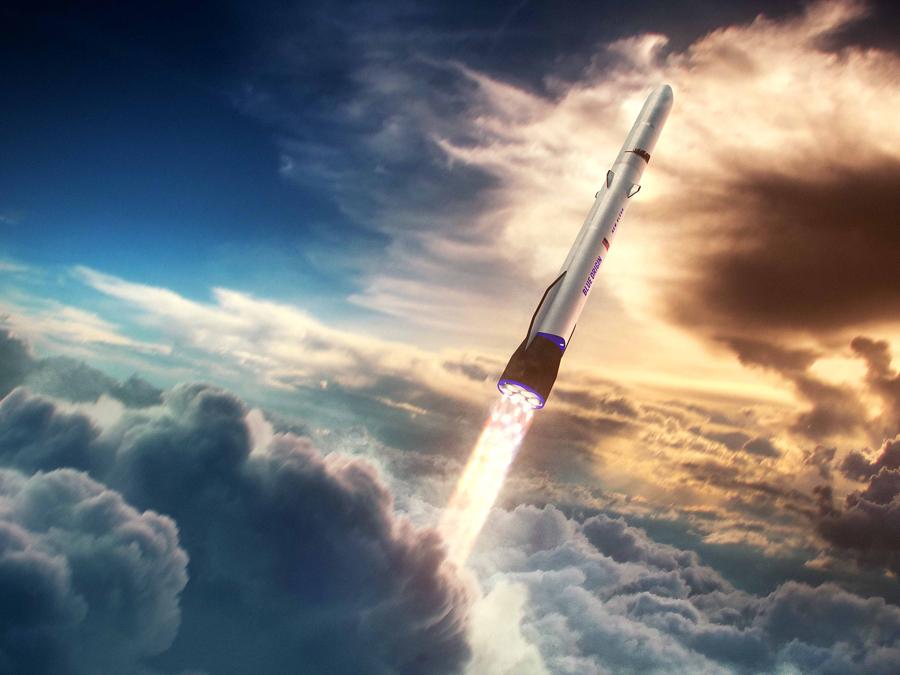 Il razzo orbitale di Blue Origin, New Glenn (credit: Blue Origin)