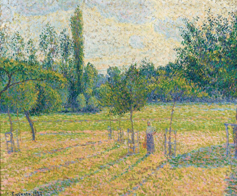 Soleil couchant dans notre pré by Camille Pissarro. Photo: Courtesy of Nevill Keating