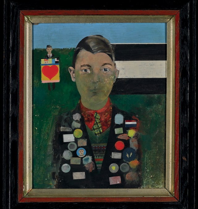 Boy with Paintings by Sir Peter Blake. Photo: Courtesy of Pallant House Gallery