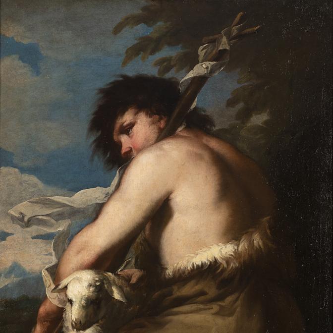 Lotto 145: Maestro veneto del secolo XVII “San Giovanni Battista”, olio su tela, cm 86,5x69,5.Venduto € 106.250 Courtesy Il Ponte Casa d'aste 