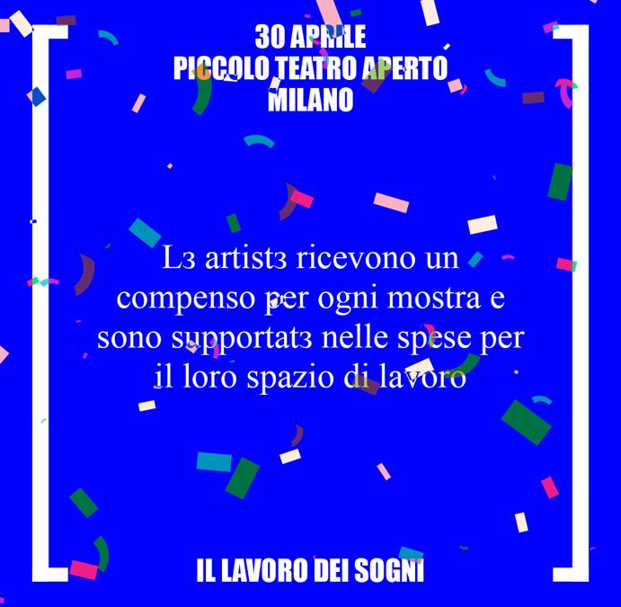 Grafica Assemblea Nazionale AWI, Piccolo Teatro, Milano, 30 aprile 2021. Courtesy AWI