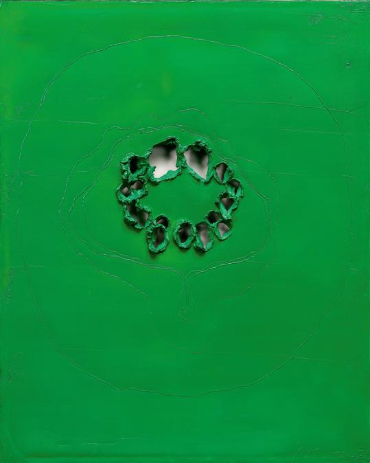 Lucio Fontana, Concetto spaziale, 1963 (courtesy di Sotheby's)