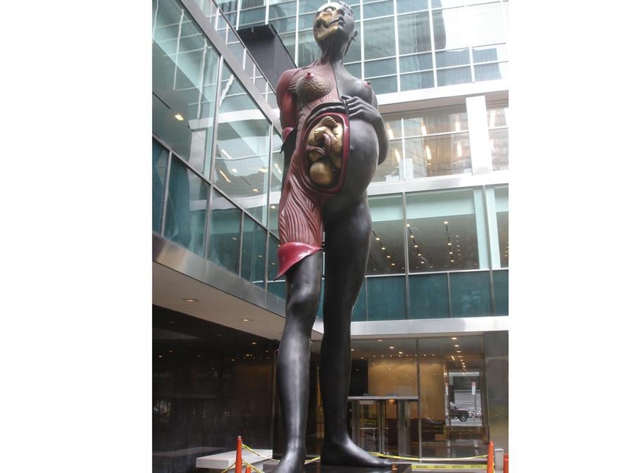 Damien Hirst, Virgin Mother. Located at the Lever House near MoMA