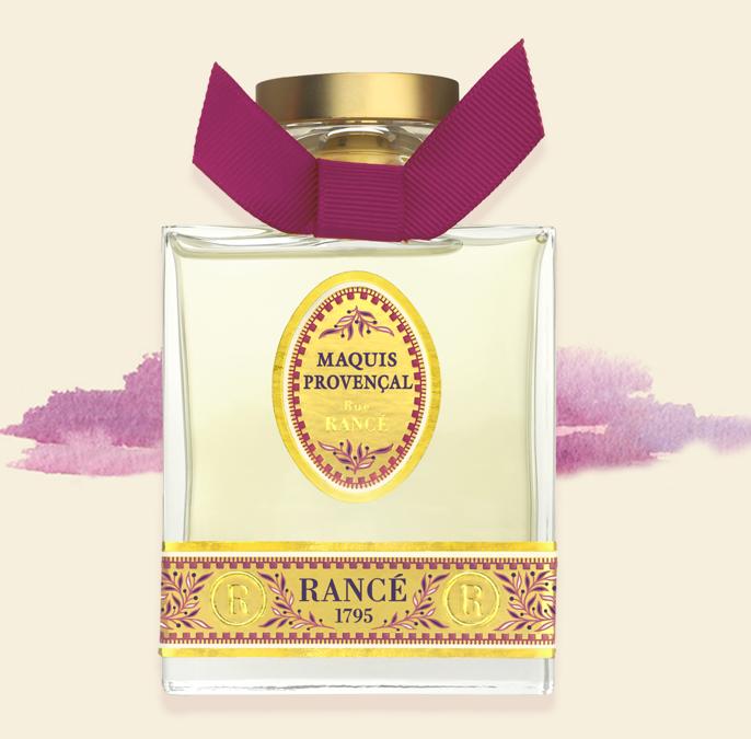 Maquis Provençal di Rancé 1975, un perfetto unisex dove l'esplosione vibrante degli Agrumi si fonde con Menta e Ginepro. Il cuore svela un bouquet aromatico e mediterraneo di Gelsomino, Mirto e Radice di Angelica. Alla base i legni della terra che ricordano la Provenza.