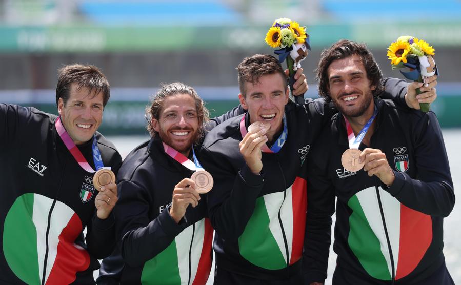 Bronzo: Matteo Castaldo, Marco Di Costanzo, Matteo lodo e Giuseppe Vicino (Canottaggio 4 senza) - Ipp