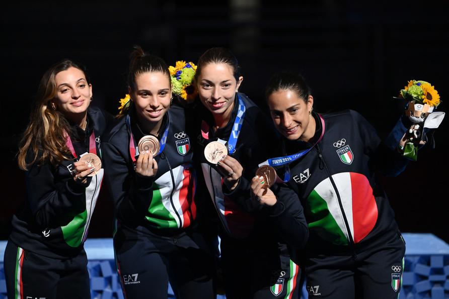 Bronzo: La squadra femminile di scherma - Alfredo Falcone/LaPresse