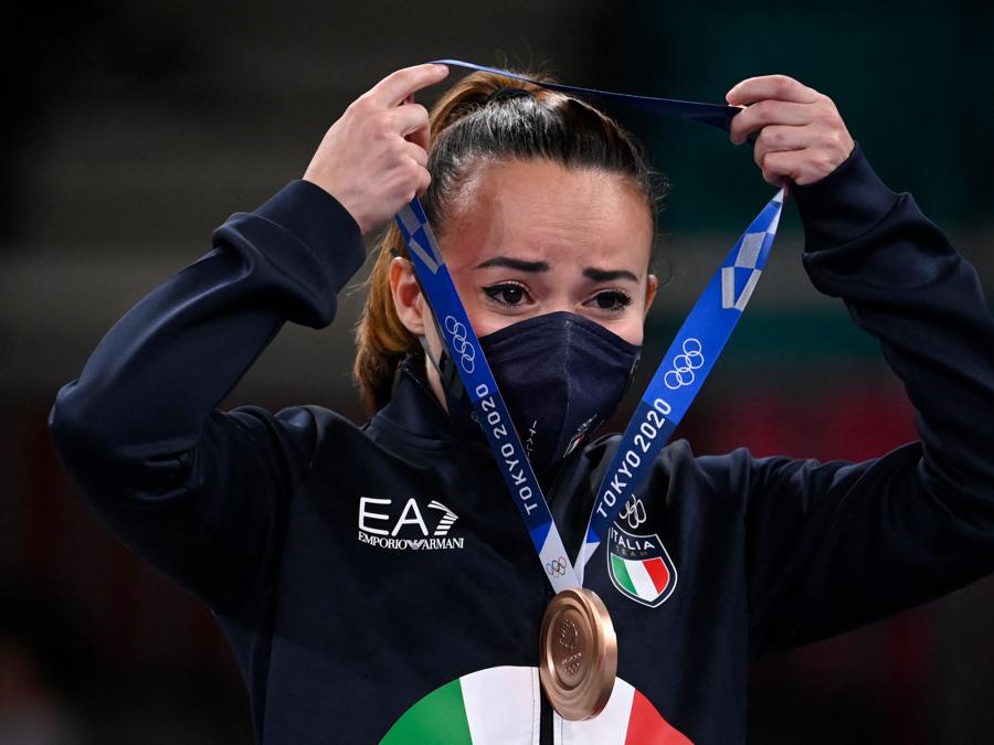 Bronzo: Viviana Bottaro (Karate femminile) - Photo by Alexander Nemenov / Afp