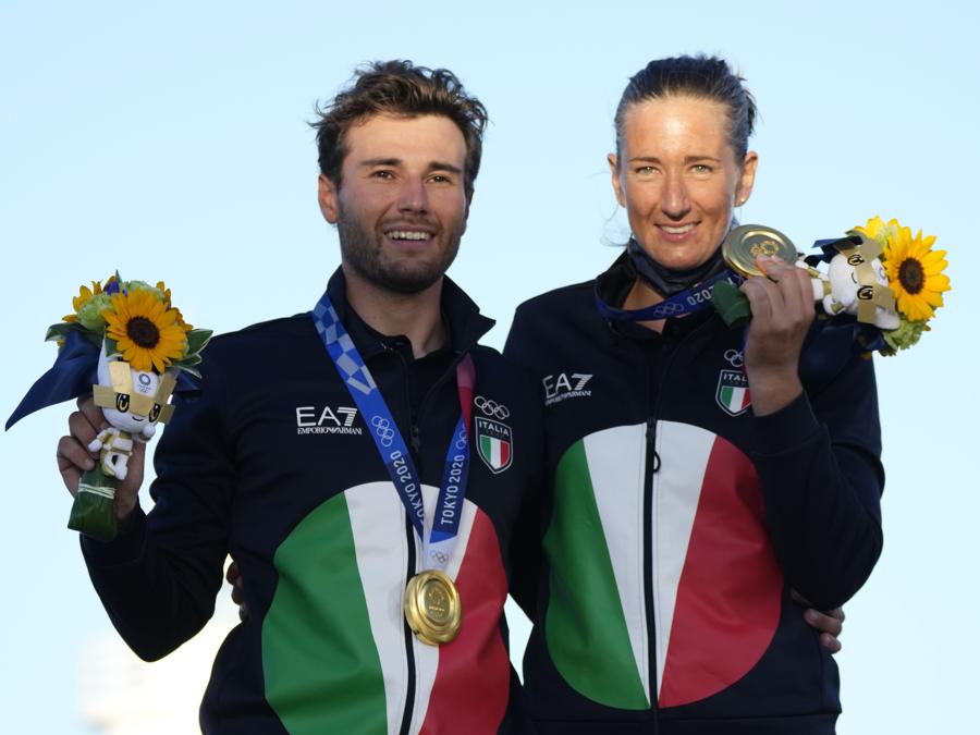 Oro: Ruggero Tita e Caterina Banti (vela Nacra 17) - AP Photo/Bernat Armangue