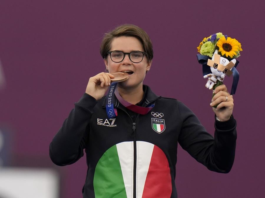 Bronzo: Lucilla Boari (Tiro con l'arco) - AP Photo/Alessandra Tarantino