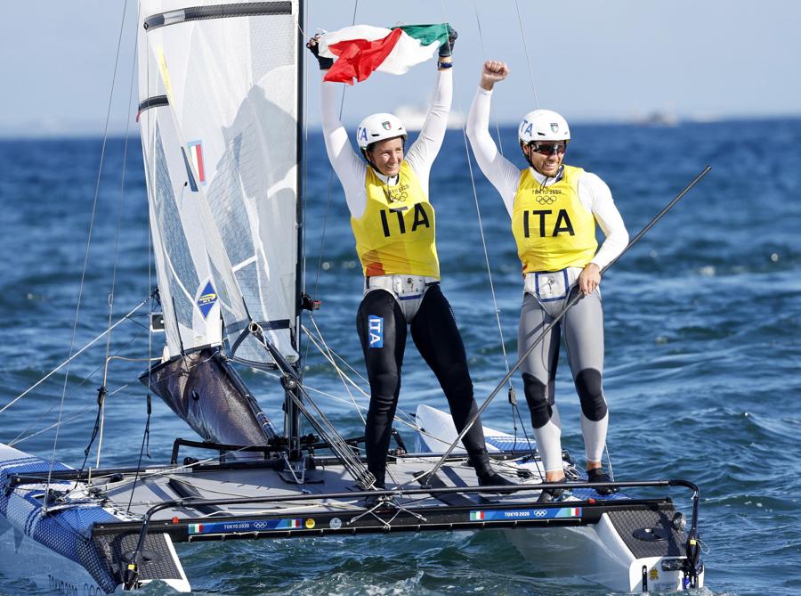 Ruggero Tita e Caterina Banti   (EPA/CJ GUNTHER)