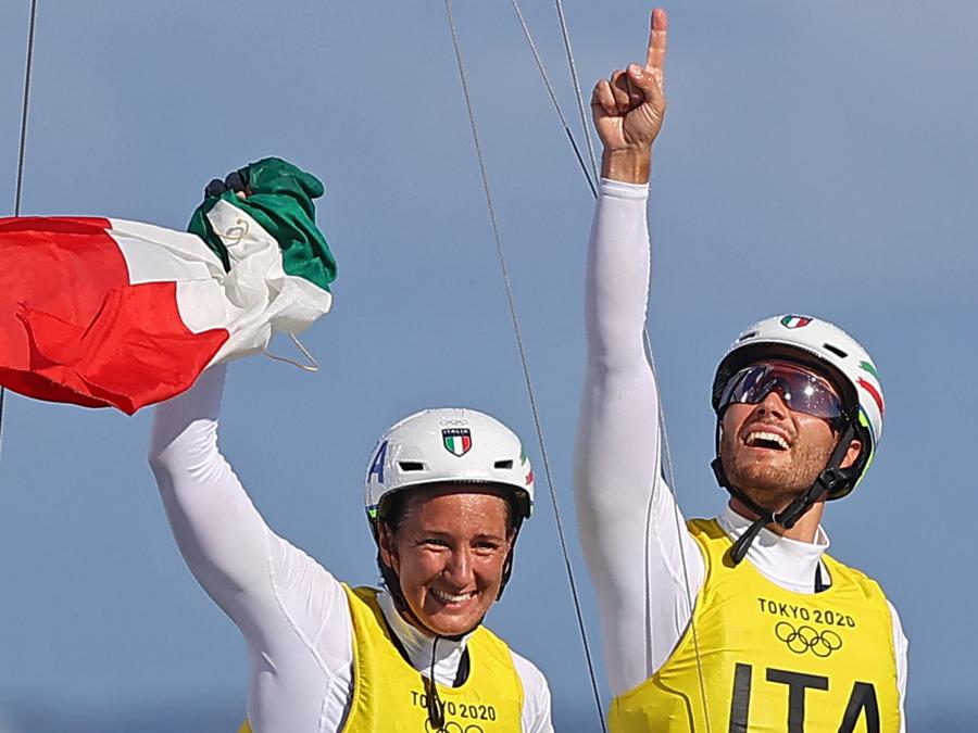 Ruggero Tita e Caterina Banti   (REUTERS/Carlos Barria)