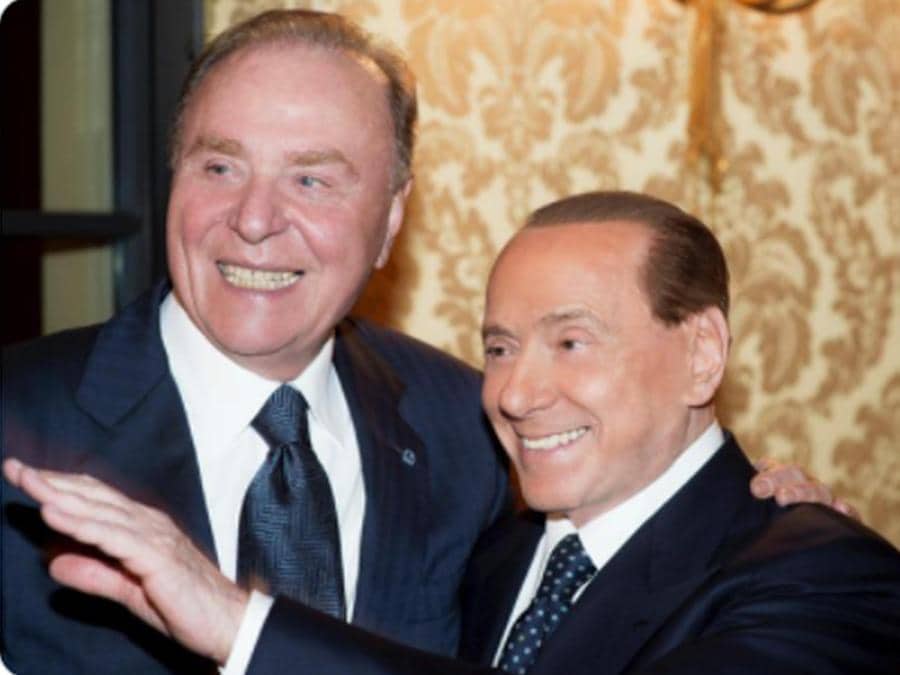 Ennio Doris e Silvio Berlusconi (Agf)
