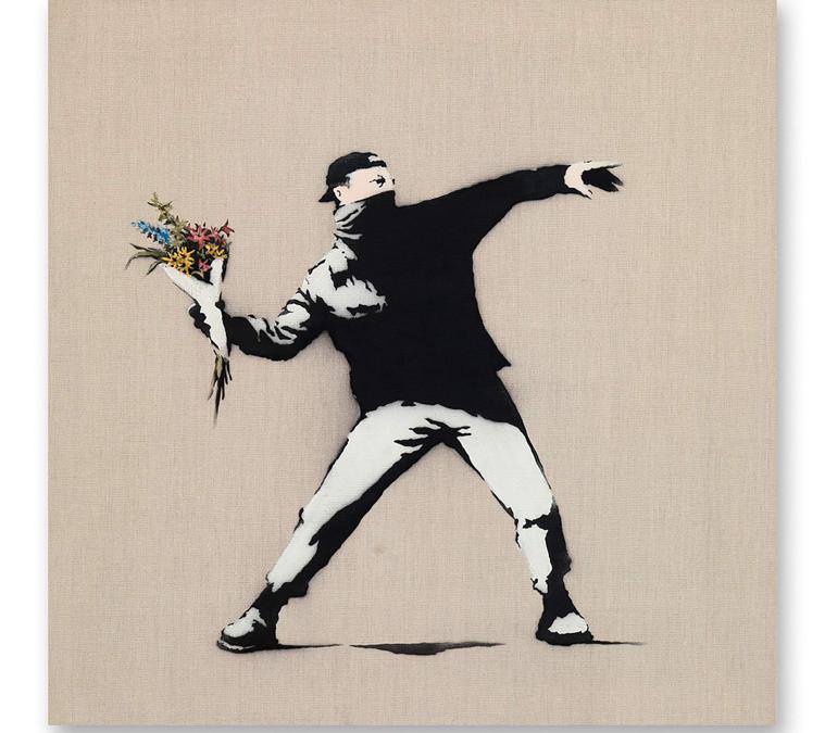 Banksy, Love is in the Art. Est. 4,000,000 - 6,000,000 USD