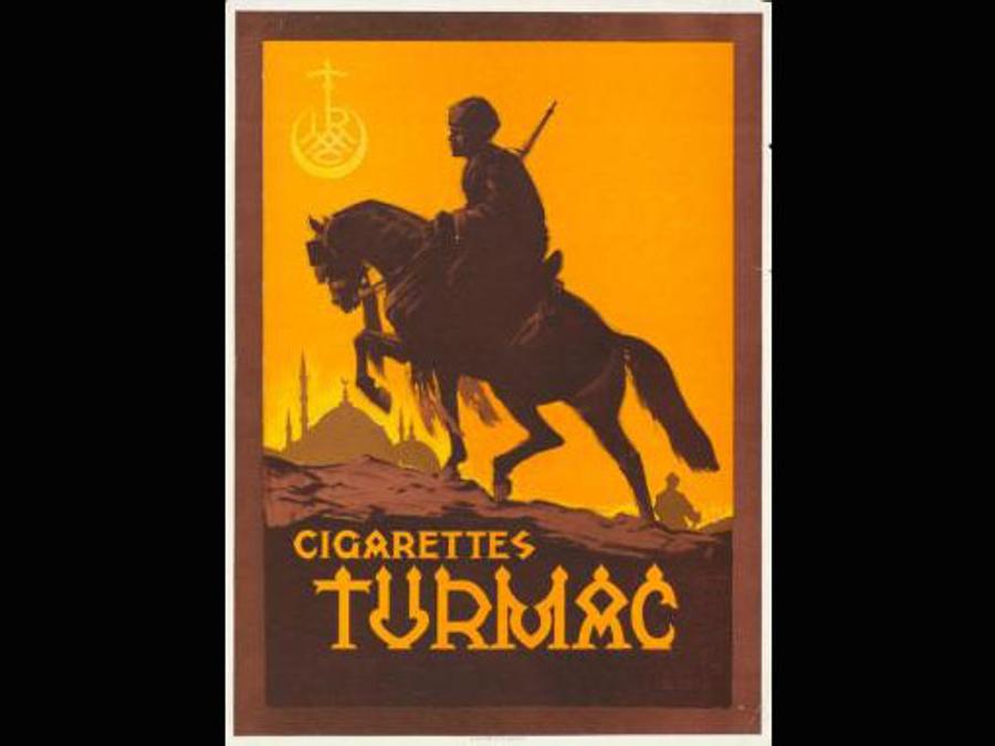 Iwan Edwin Hugentobler, Manifesto delle Cigarettes Turmac, 1920, 57x42ca.