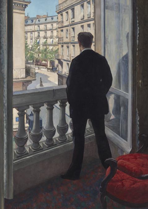 Gustave Caillebotte (1848-1894). Jeune homme à sa fenêtre, signed and dated ’G Caillebotte. 1876’ (lower left) oil on canvas 45 5/8 x 31 7/8 in. (116 x 81 cm.) Painted in 1876. Price realised: USD 53,030,000