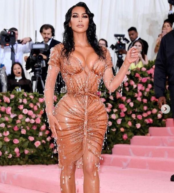 Kim Kardashian in Mugler al Met Gala del 2019