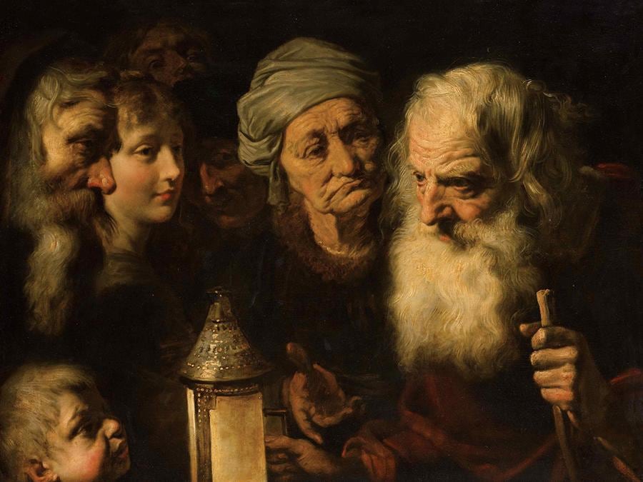 10901 Lot 6 - Pieter van Mol, Diogenes with his lantern looking for an honest man