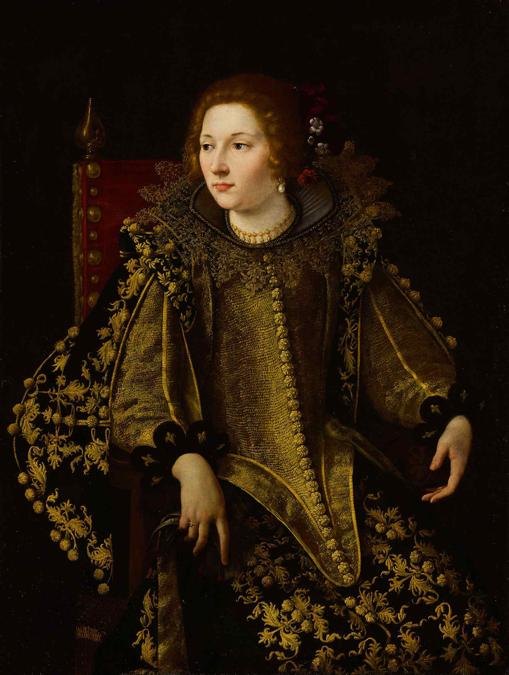 10901 Lot 31 - Artemisia Gentileshi, Portrait of a Seated Lady, possibly Principessa di Albano