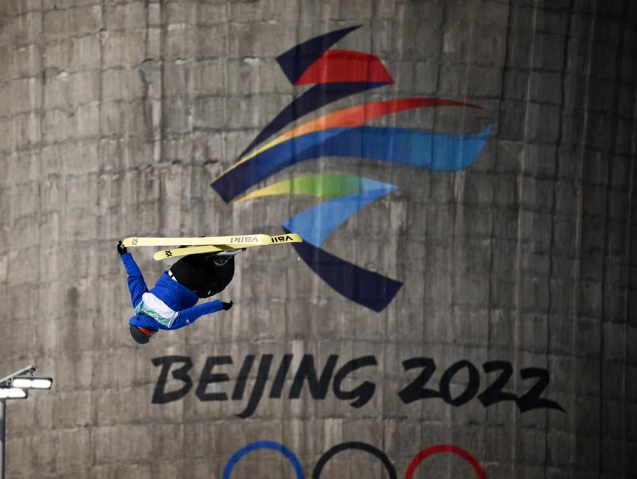 XXIV Giochi olimpici invernali - Pechino 2022 - Freestyle Big Air - Finali Nella foto: Leonardo Donaggio (Photo LaPresse/Marco Alpozz) 