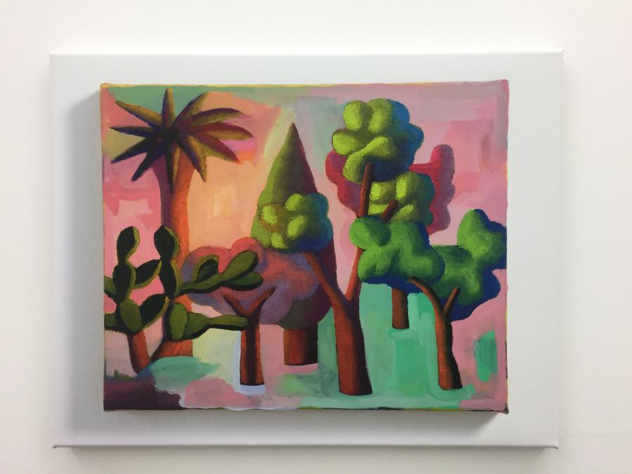 Jonathan Monk, Salvo Painting 60, 2019, digital print, paint on canvas, 35,5 x 45 x 2 cm (Courtesy Meyer Riegger, Berlino)