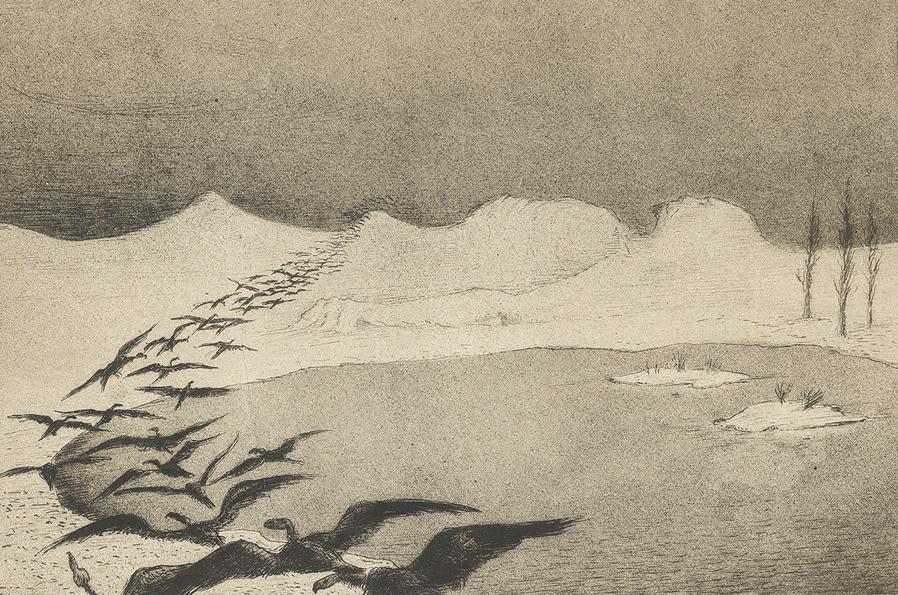 Alfred Kubin, Dopo la battaglia, 1901 © Museum Ortner, Wien Foto- bpk Hamburger Kunsthalle Christoph Irrgang © Eberhard Spangenberg, München Bildrecht, Wien 2022 