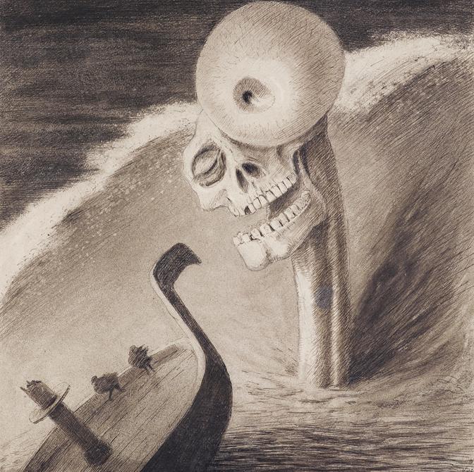 Alfred Kubin, l’orrore, ca. 1902 © Leopold Museum, Wien - Foto- Leopold Museum, Wien © Eberhard Spangenberg, München Bildrecht, Wien 2022 
