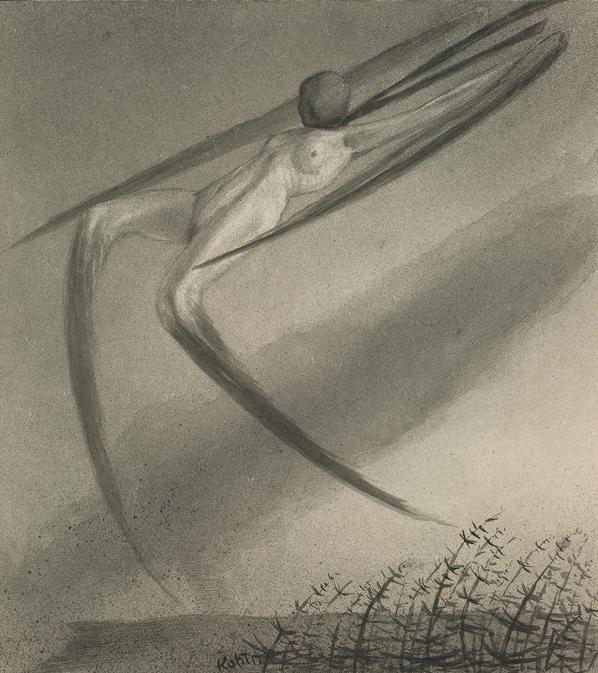 Alfred Kubin, Ogni notte ci visita un sogno, ca. 1902 © Albertina, Wien - Foto - Albertina, Wien © Eberhard Spangenberg, München Bildrecht, Wien 2022 