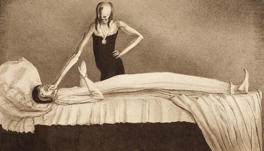 Alfred Kubin, Il medico migliore. ca. 1901 © Leopold Museum, Wien -  Foto - Leopold Museum, Wien © Eberhard Spangenberg, München Bildrecht, Wien 2022 