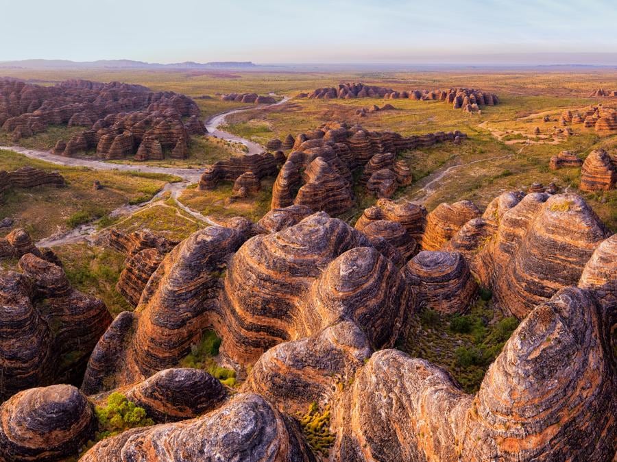 Aerial view of The Bungle Bungle Range, Purnululu National Park