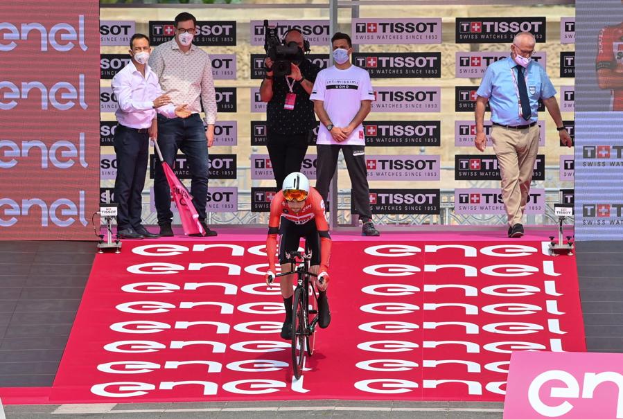 Giro d'Italia - seconda tappa - Il belga Harm Vanhoucke. (EPA/Tibor Illyes)